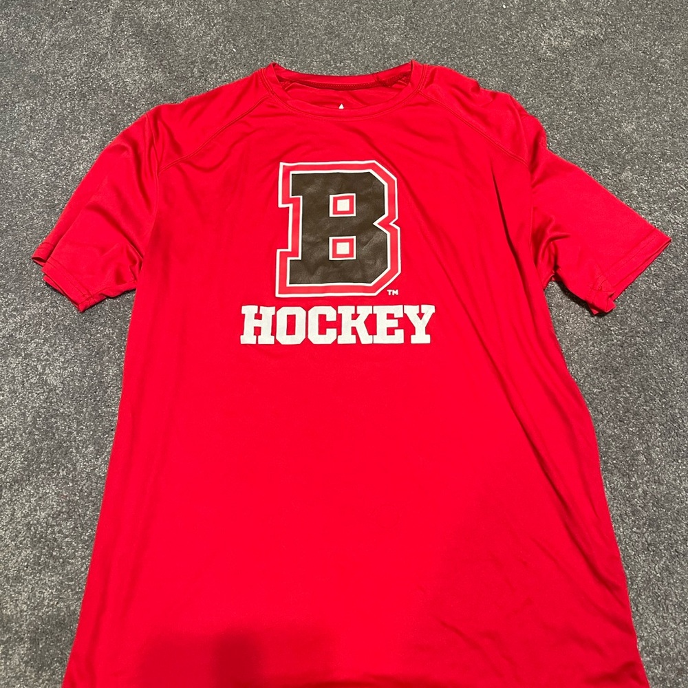 BSN Sports Red Performance T-Shirt Brown University